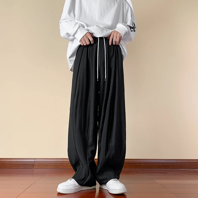 

Мужские свободные брюки в стиле американского хип-хопа, широкие, прямые, повседневные, спортивные, длинные, для весны и осени