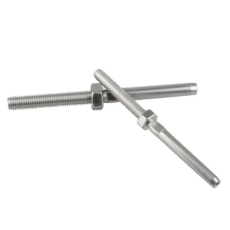 4PCS Stainless Steel Threaded Swage Stud Terminals for Wire Rope long-term durability