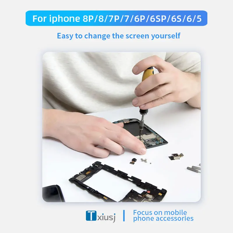 شاشة OLED LCD لهاتف iPhone 5 5s 6 6S 7 7P 8 8P LCD iPhone استبدال الشاشة 100% اختبار شاشة عرض عالية الجودة iPhone 7 8