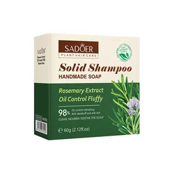 1Box Rosemary Oil Control Refreshing Shampoo Soap Deep Cleansing Hair Strengthening Hair Roots Shampoos Hair Care 60g