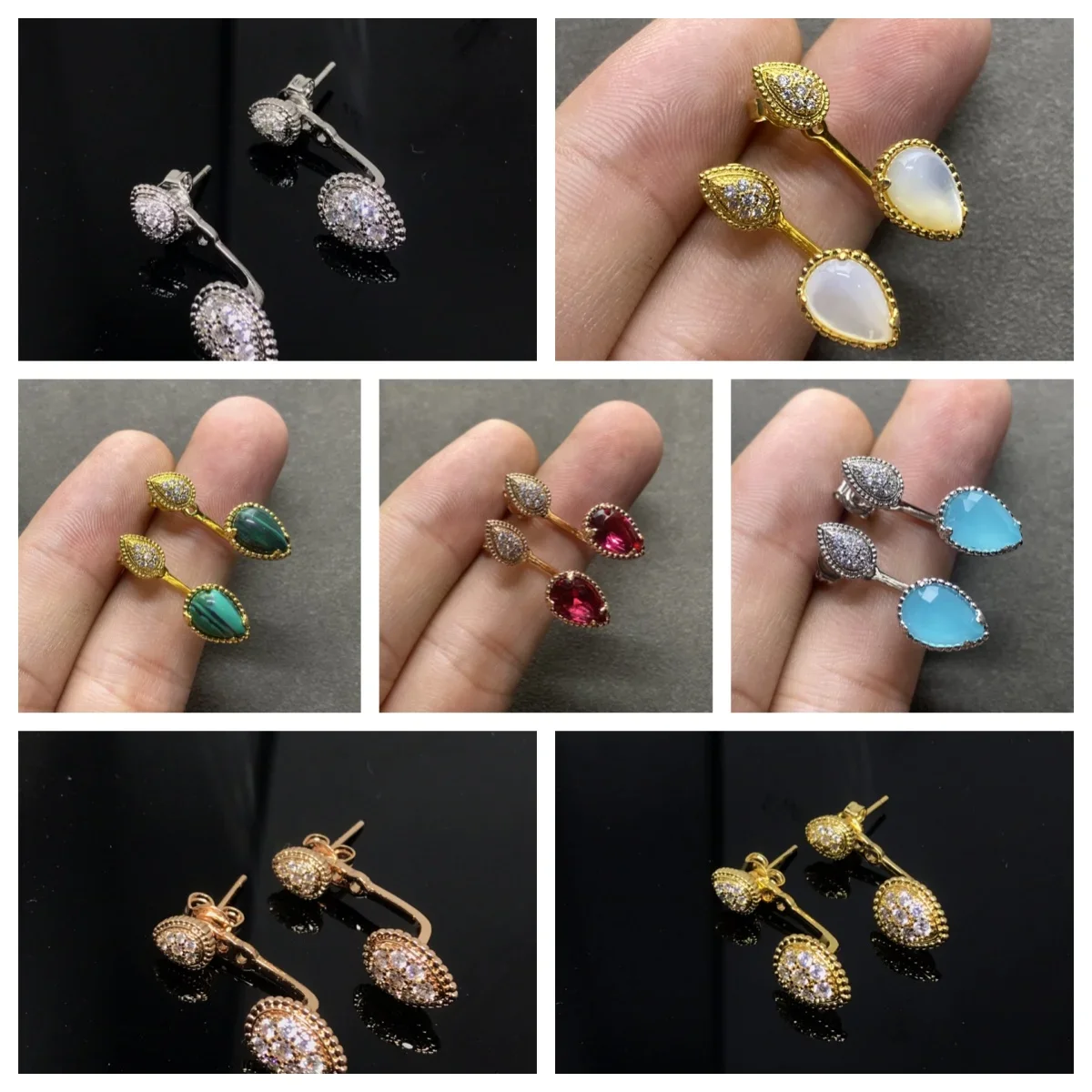 

2024 French Earring Classic Round-edged Ancient Modeling Technology Is Suitable for Catering Party Image Photo Occasions