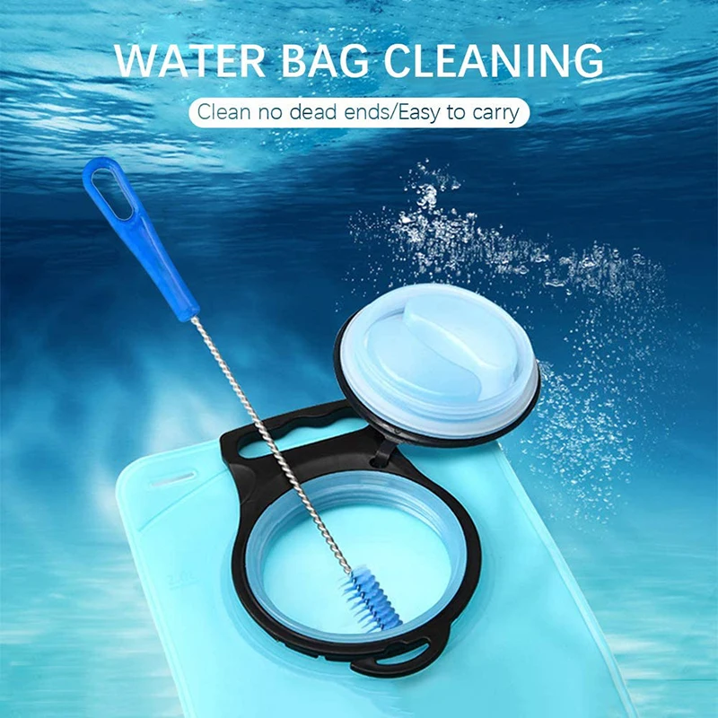 4 In 1 Water Brushes Fits For Hydration Water Bladder Cleaning Kit Brushes Hanger Pipe Drinking Bag Brush Outdoor Camping Tools