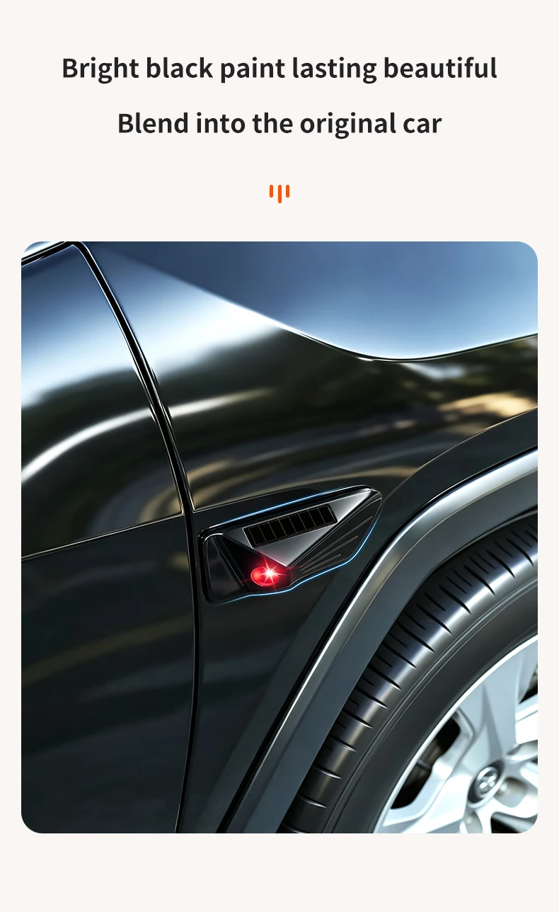 Solarbetriebenes Auto-LED-Simulations-Wachmodus-Licht mit Blatt-Panel zur Überwachung und Diebstahlsicherung, universelle Modifikation – Detail 5
