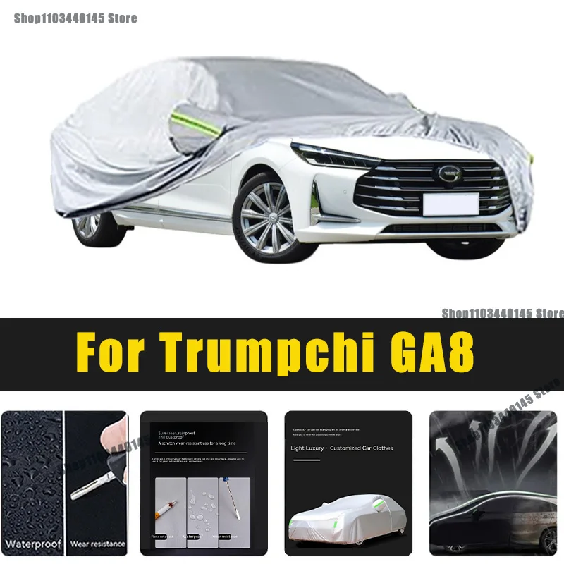 

Full Car Covers Outdoor Sun UV Protection Dust Rain Snow Oxford cover Protective For Trumpchi GA8 Accessories car umbrella