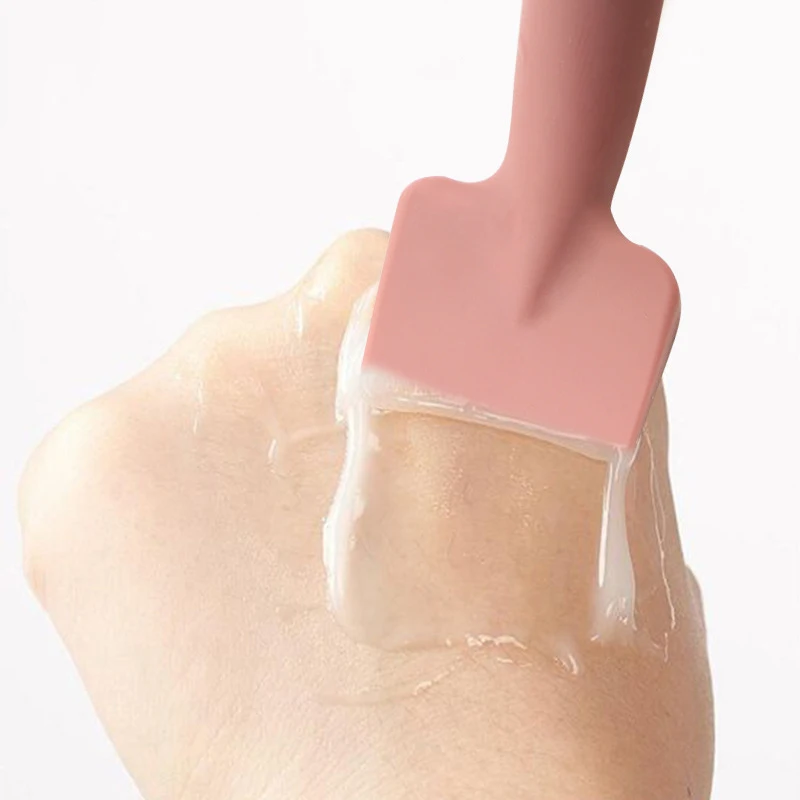 DIY hand-held integrated double-headed silicone mask brush mud film smear clean beauty face tool brush