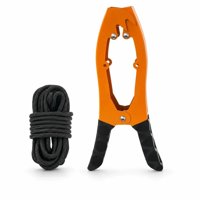 Premium Kayak Fishing Boat Clamp Anchor Locking Tool Self Locking Tension Jaws with Rope Canoe Boat Secure Fixing Accessories