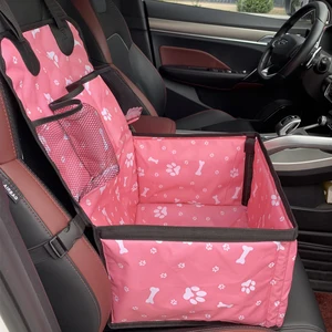 Car seat with storage pockets, risk resistant, durable pet booster, front and medium dog seat 6 Main Sales Cart PET - №5