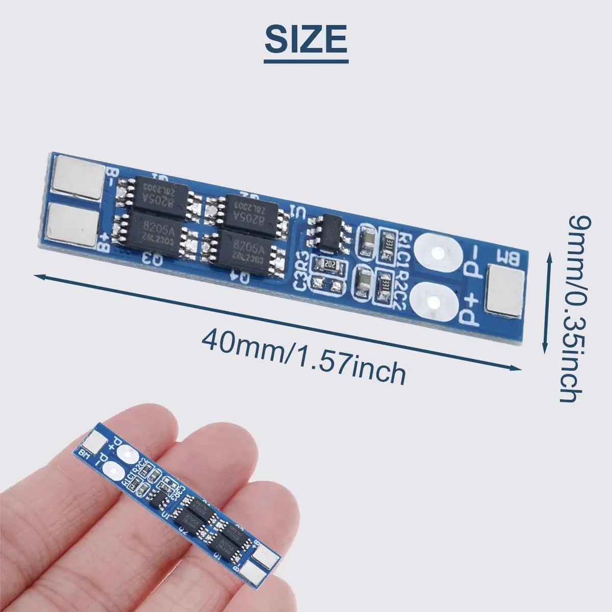 1pc 2S 7.4V 8.4V 8A Lithium Battery Protection Board BMS PCB Protection Board MOS 18650 Charger Module for Li-ion Lithium Batter