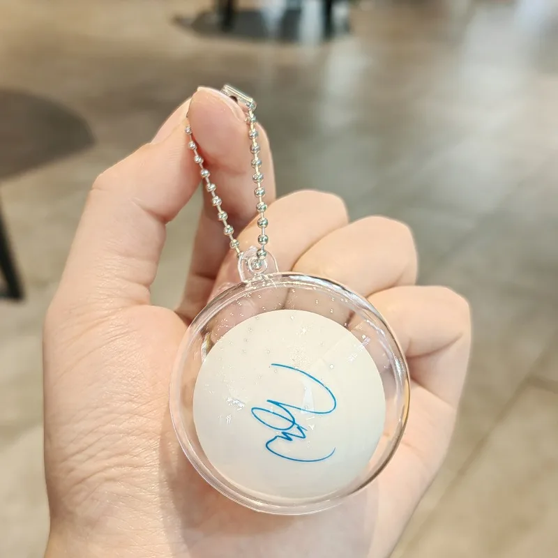 Table Tennis Ball Signature Keychain Mini Pendant for Sports Bag Accessory Fan Zhendong Ma Long Sun Yingsha Wang Chuqin Xu Xin