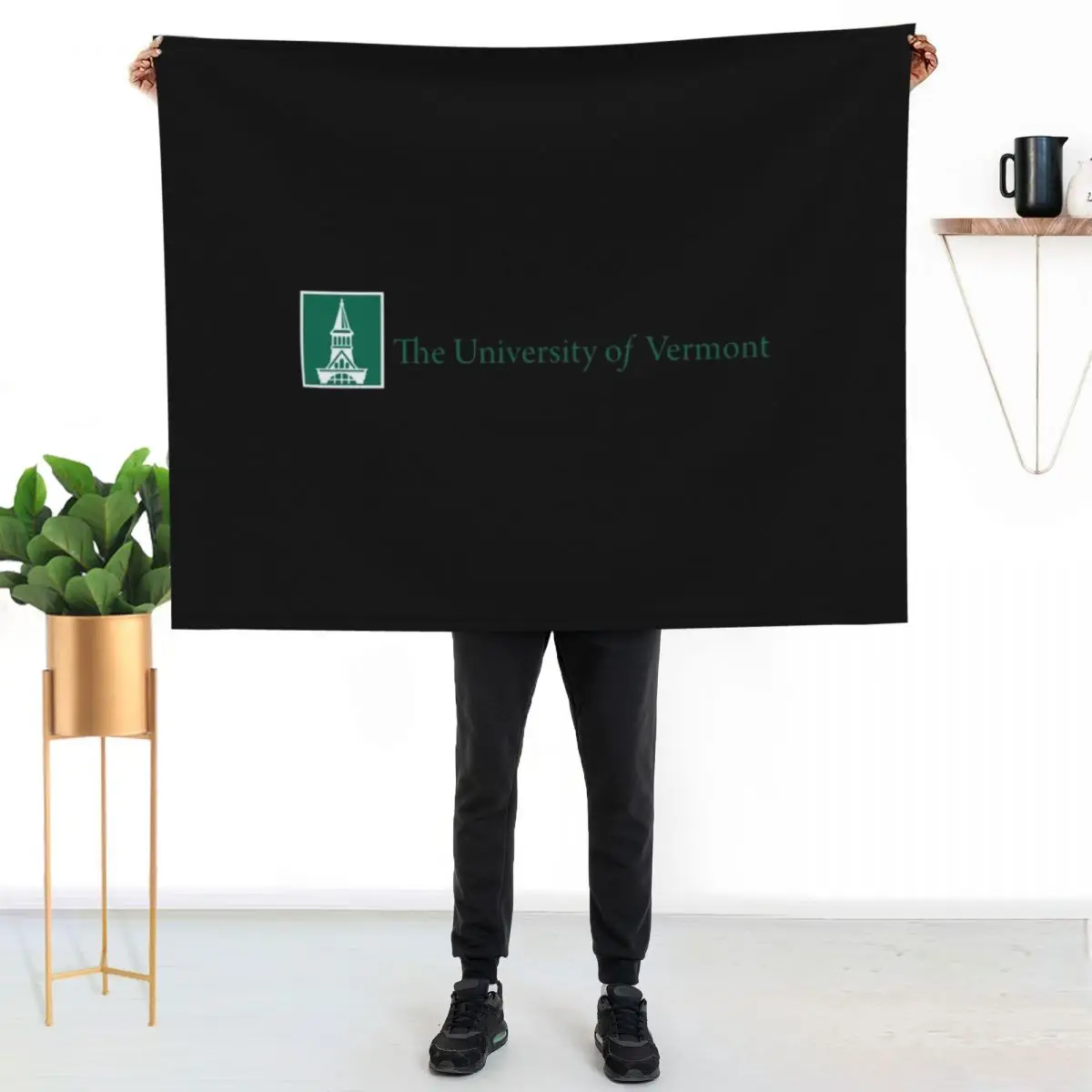 

University of Vermont - UVM - Catamounts Throw Blanket Plush Fuzzy Cozy Blanket for Couch Sofa