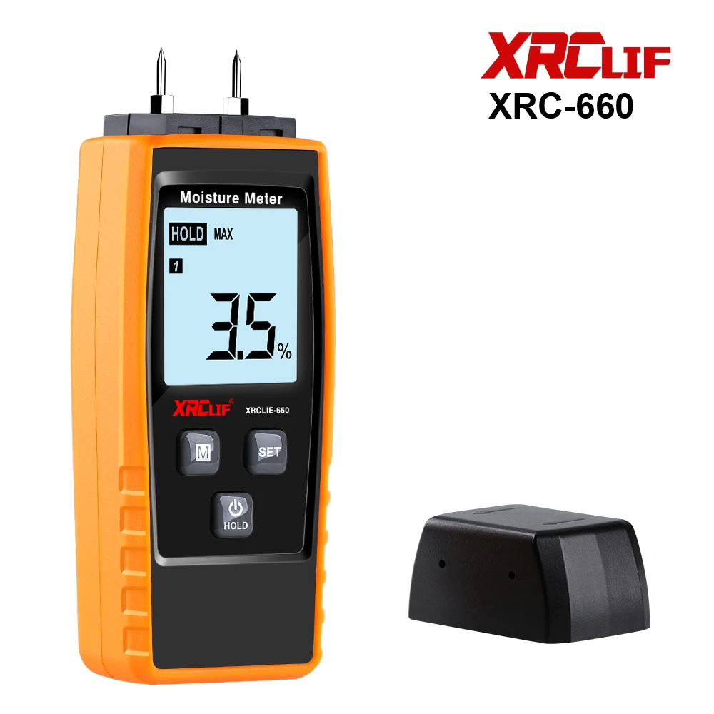 XRCLIF Wood Moisture Meter Hygrometer Timber Damp Detector Tree Density Humidity Tester Moisture Meter for Wood