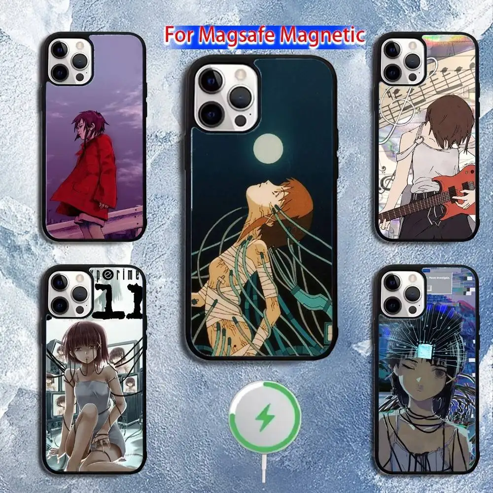 

Serial Experiments L-Lain Phone Case For iPhone 16,15,14,13,12,11,Pro,Max,Plus,Mini,Magsafe,Magnetic Wireless Charging Case