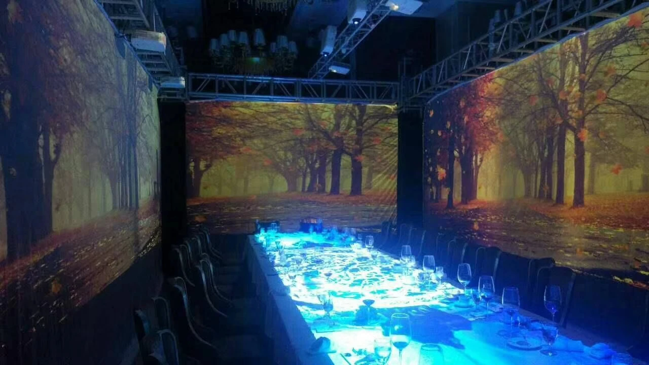 Immersive Restaurant Projection Wall Interactive Projection Software Interactive Display Projection