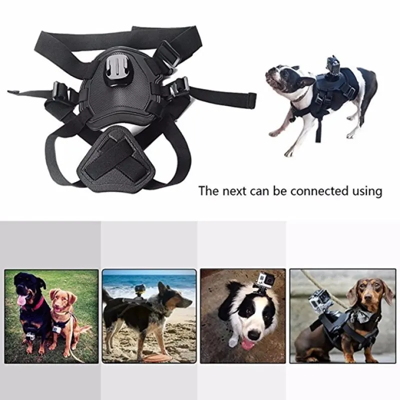 สำหรับ Gopro Hero 5 4เซสชัน3 + 3 SJ5000สุนัขสายรัดหน้าอกอุปกรณ์เสริมกล้อง Go Pro สุนัขสุนัขสายรัดสายรัดหน้าอก Mount