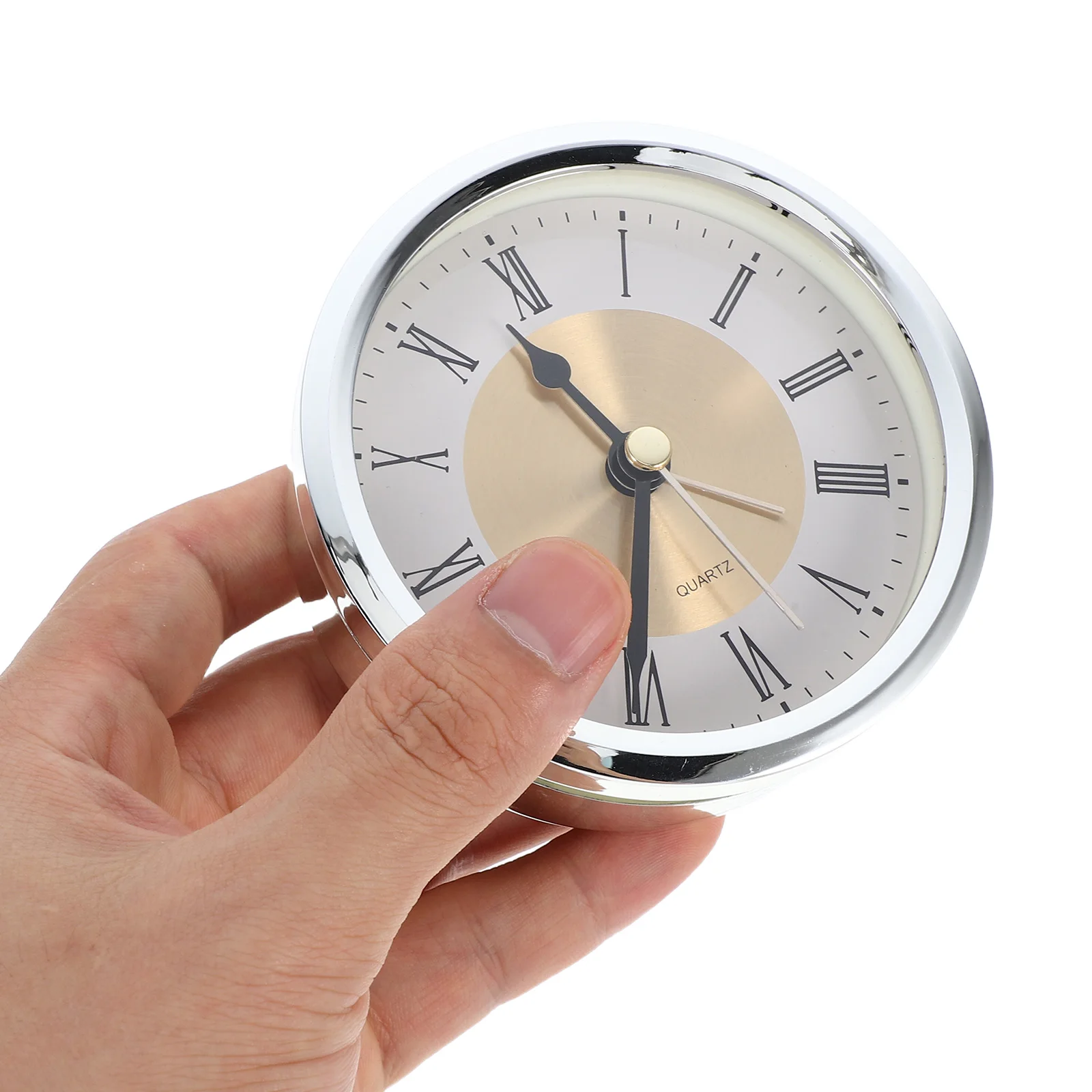 

Quartz Clock Hood Round Desk Clocks Office Crystal High Precision Wall Desk Clock Retro Loud Alarm Miniature Novelty