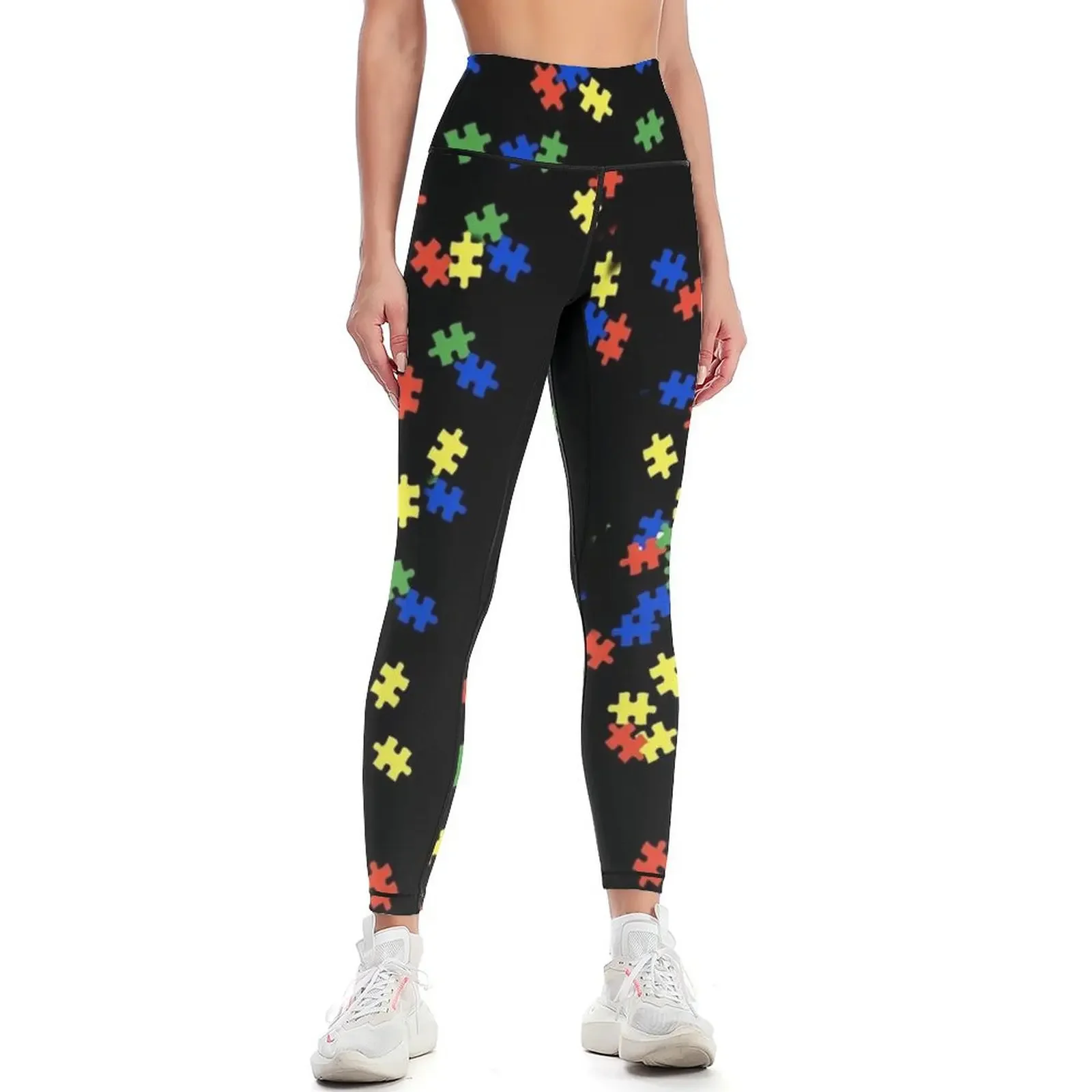

Autism Awareness Autism Puzzle Leggings sports for gym sport set fitness set gym sporty woman push up Womens Leggings