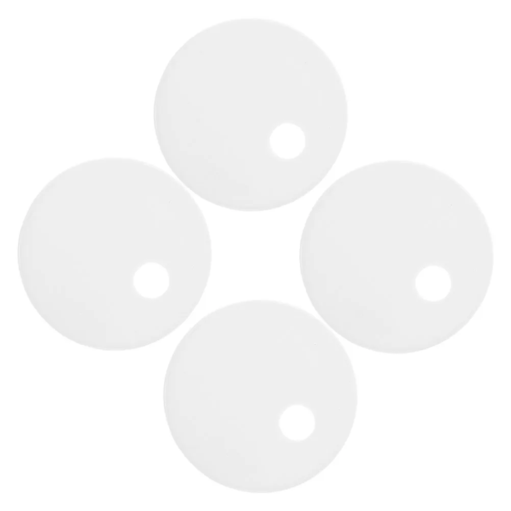 

2 Pair Toilet Seat Bolt Covers White Plastic Decorative Caps Bathroom Fixtures Hardware Toilet Replacement Parts