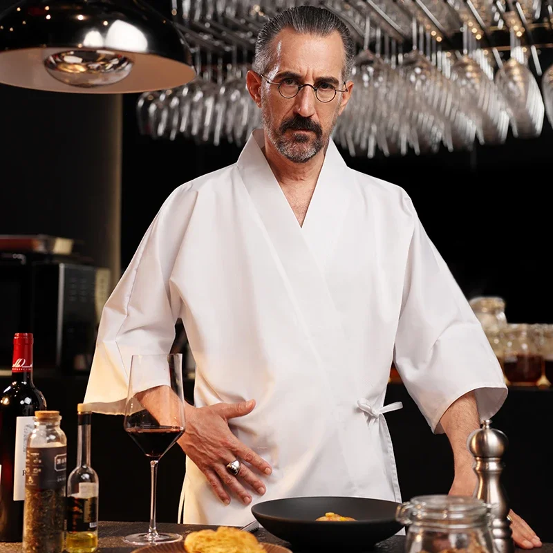 النمط الياباني الشيف المطبخ موحدة السوشي مطعم الشيف سترة كيمونو الكورية اليابانية المطبخ ملابس العمل النادل الطبخ القمم