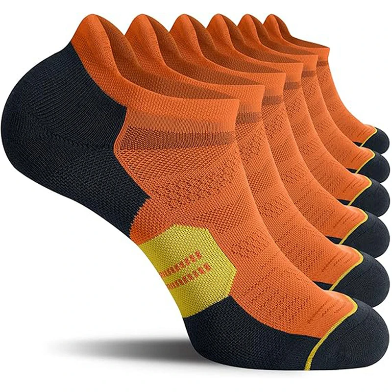 5 Pairs Men's Running Ankle Socks Athletic Fitness Casual Running Socks Breathable Low Cut Athletic Tab Socks