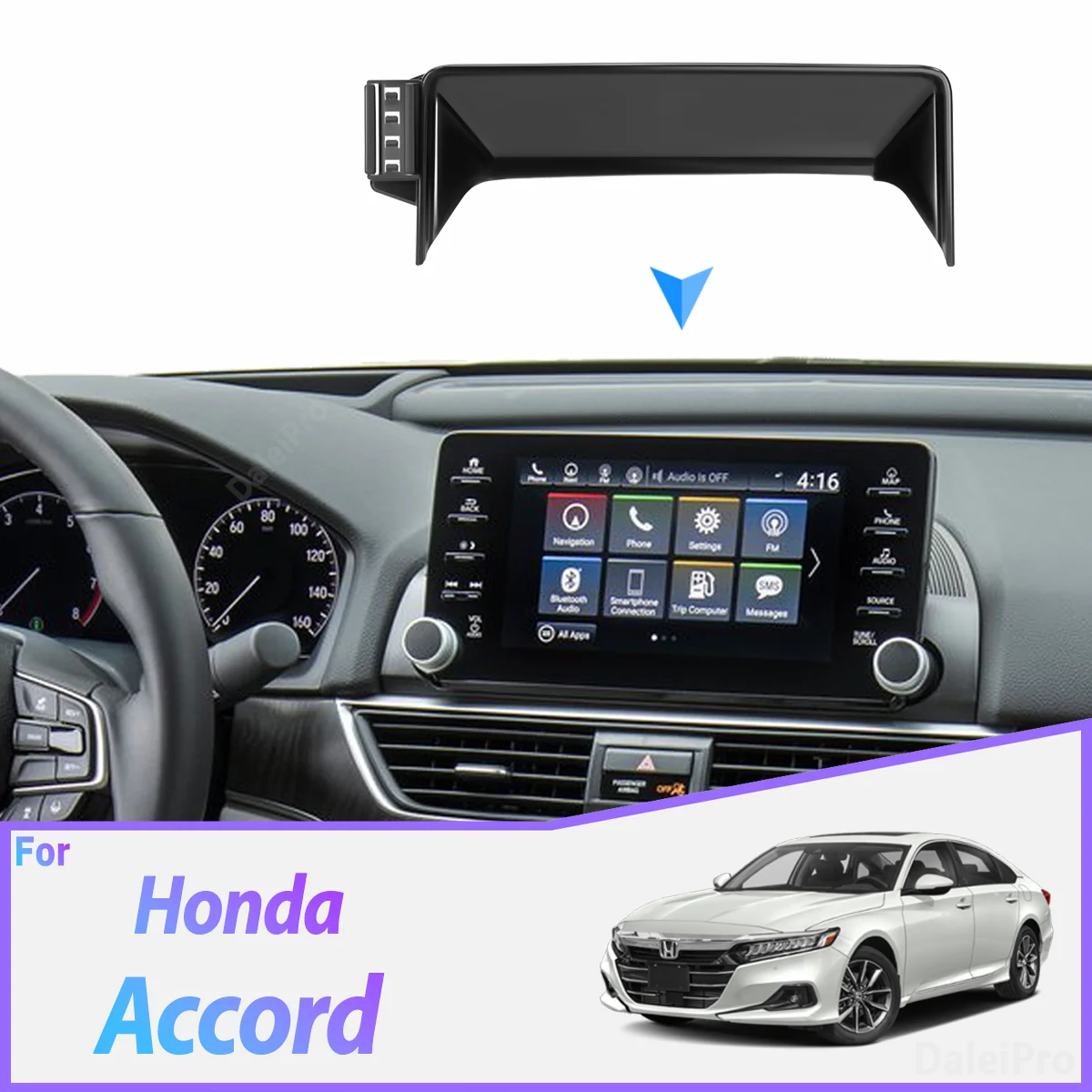 Für Honda Accord 10. Generation 2018-2022 Auto-Handyhalterung Infotainment-Display Feste Basis Handy-Wireless-Ladegerät Halterung Zubehör – Detail 1