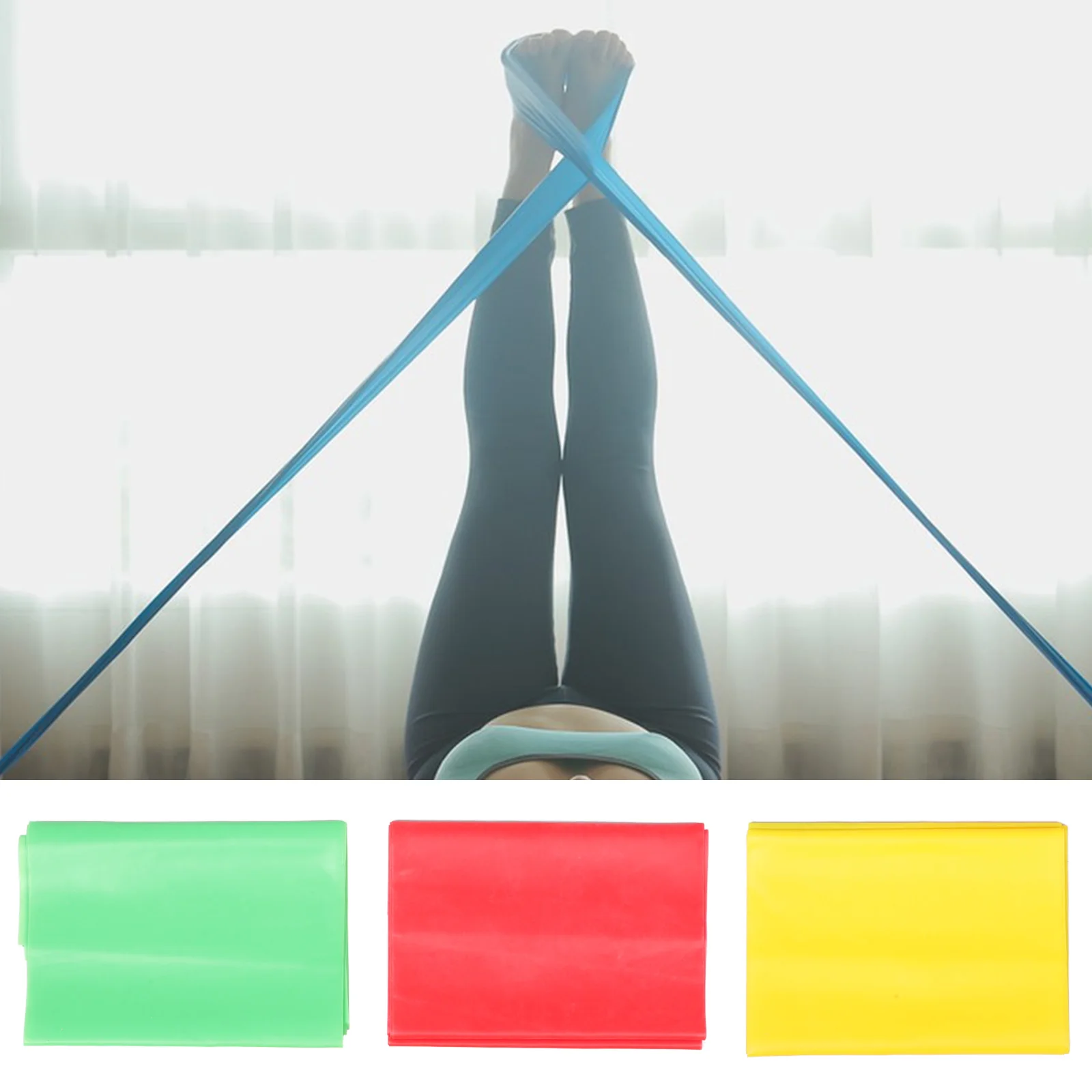 

3 Pcs Elastic Resistance Yoga Leg Stretcher Tpe Fitness Exercise Accessory for Working Out