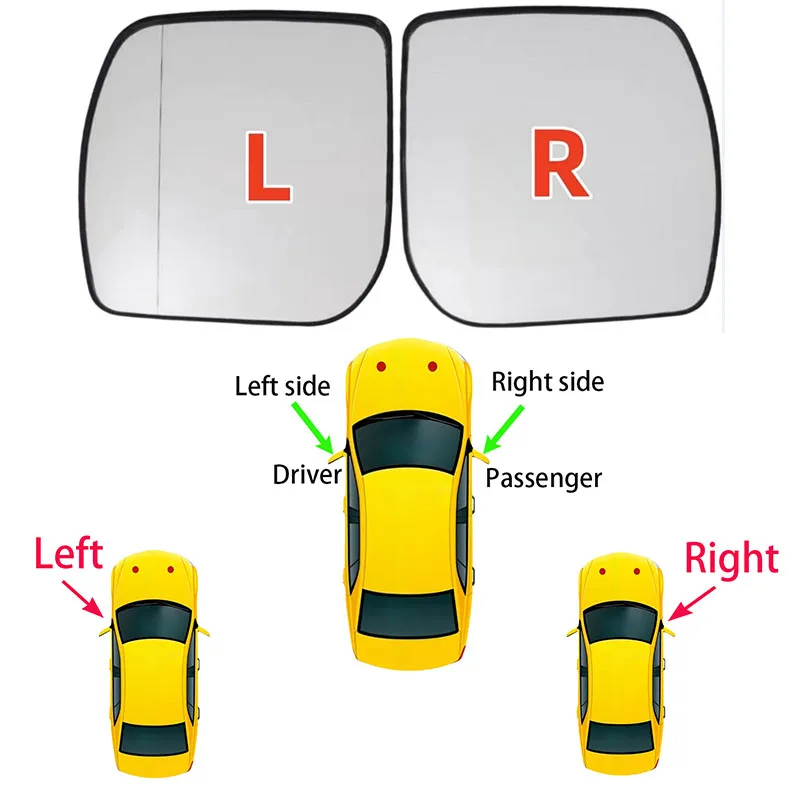 Car Mirrors For Subaru Forester （2008 2009 2010） Car parts Side Left / Right Side Mirror Lens with Heating convex wide-angle