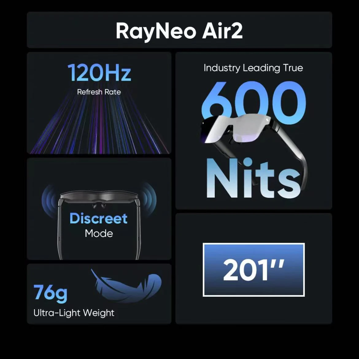 TCL RayNeo Pocket TV / TV Pro Smart-Brillen-Zubehör, Basisstation-Adapter für RayNeo Air 3/Air Plus/Air2/Air2 S/X2 AR-Brillen – Detail 5
