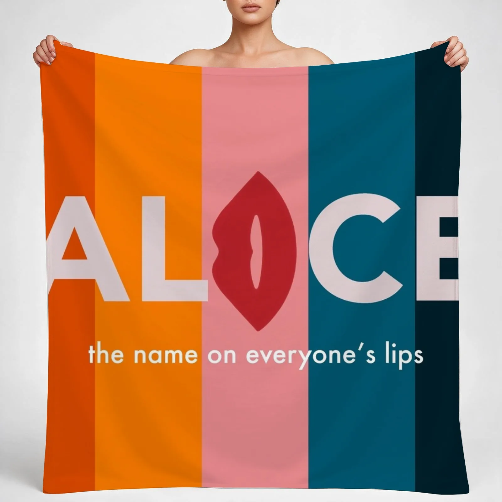 Alice Talkshow Host Cards Throw Blanket couch cozy soft plush fuzzy picnic outdoor blanket