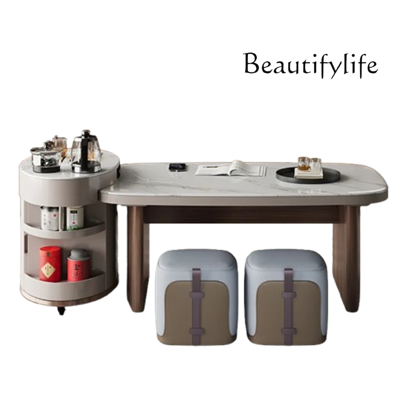 

Apartment Tea Coffee Table Multi Functional Aesthetic Storage Coffee Table Glamour White Mesas De Centro Para Sala Furniture