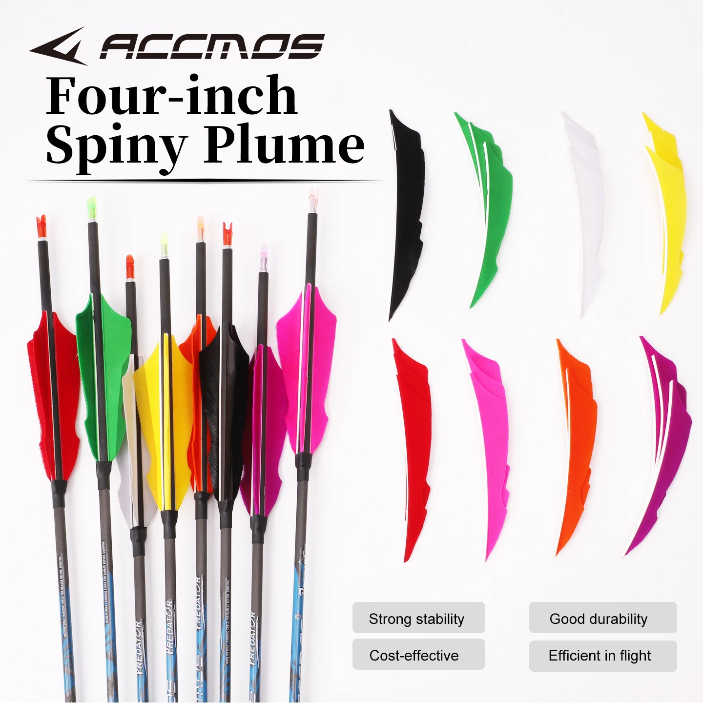 

50pc 4 Inch Turkey Arrow Feathers Sting Shape Archery Natural Feather Vanes DIY Bow and arrow parts