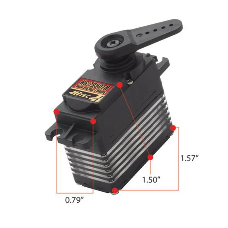 2026HS-7950TH High Voltage Ultra Torque Titanium Gear Coreless Ultra Premium Servo 65g 35kg.cm for RC Radio Control Hobby