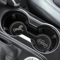 Car Cup Coaster for Ford Bronco 2020 2021 2022 Soft Drink Cup Holder Anti-slip Pad Daily Interior Accessories