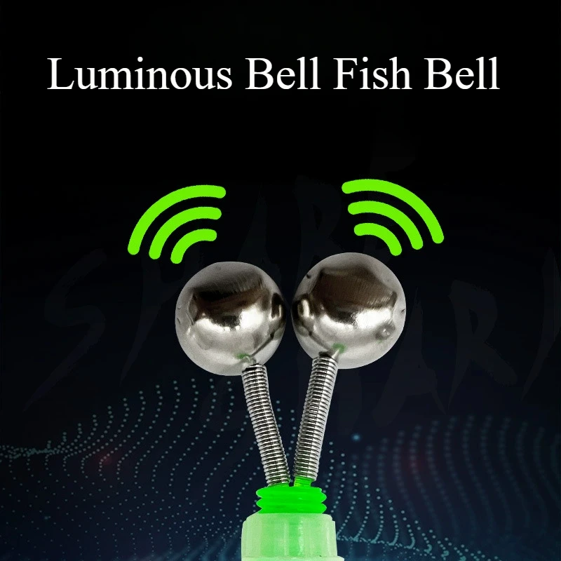 

5Pcs/Set Twin Spiral Bells Fishing Bite Alarms Outdoor Night Carp Fishing Rod Tip Clips Tool Accessories Fishing Tools Peche