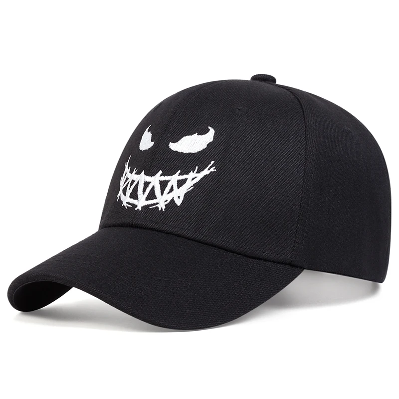 Unisex XX Smiling Face Embroidery Baseball Caps Spring Autumn Outdoor Adjustable Casual Hats Sunscreen Hat