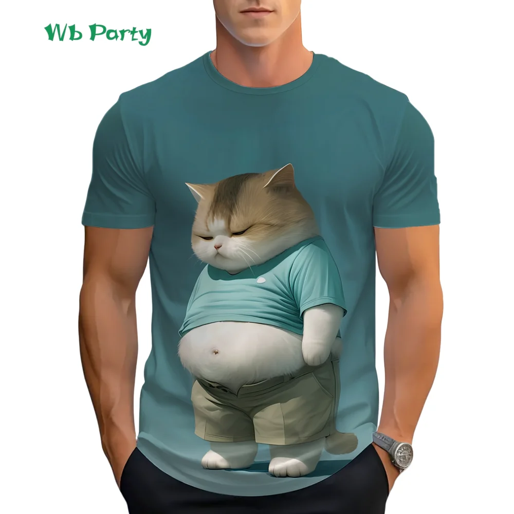 

Men's Top Cat Cartoon Graphic T-Shirts Men Short Sleeve Fashion Versatile Breathable Men's Clothing Casual O-Neck Men's T-Shirt