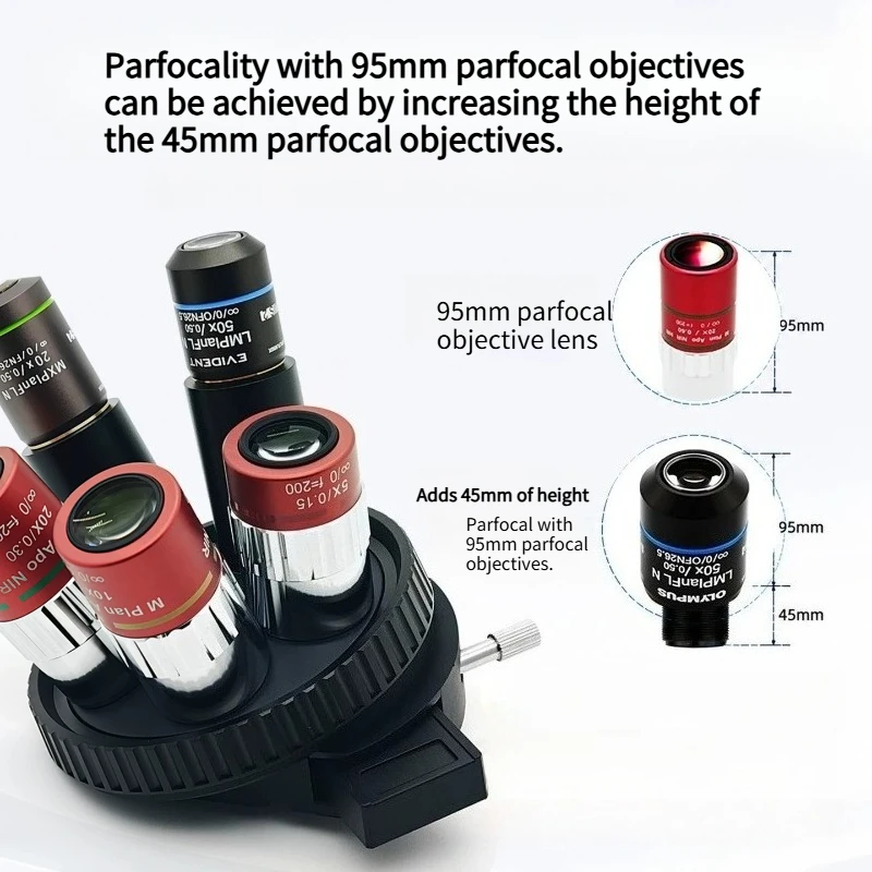 Microscope Objective Extension Tube RMS-RMS RMS-M26 Adapter Ring 50mm Extension