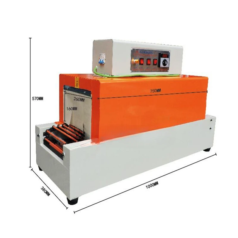 Heat Shrinkable Film Sealer Automatic Blister Machine Retractable PVC Shrink Film Heat Sleeve Plastic Packaging Machine BS-260