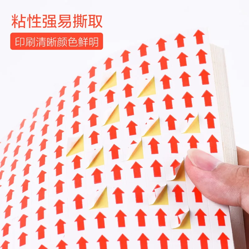 Label Sticker Square Rework Adhesive Arrow Sticker Mark Direction Label Red Arrow Label