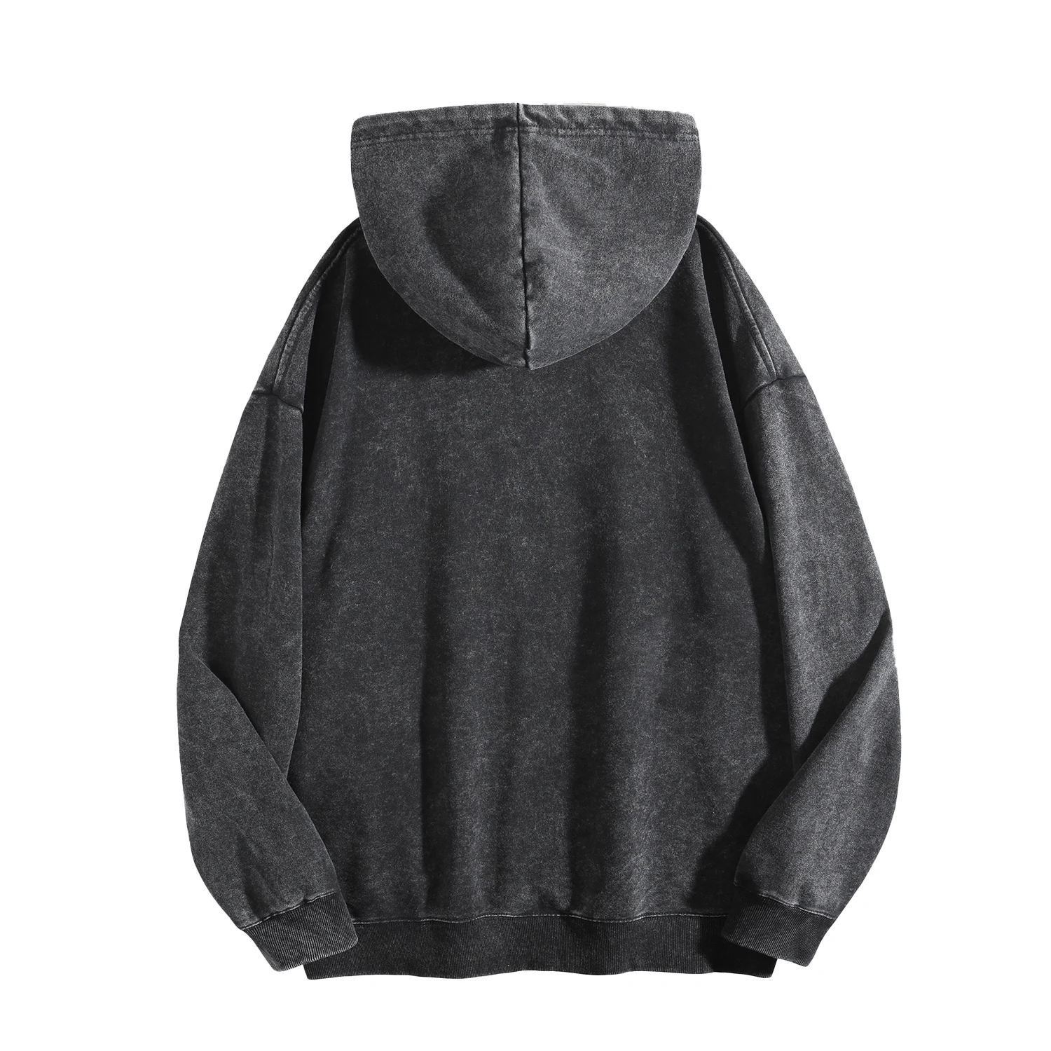 سنة جديدة سعيدة طباعة جرافيك 400G خمر غسلها هوديي للجنسين المتضخم الشارع الشهير البلوز مجموعة الخريف/الشتاء