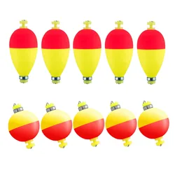 5Pcs Weighted Float Bobbers for Fishing Snap on Floats Bouy Fishing Corks Kit Crappie Panfish Catfish Foam Float Fixed Bobber