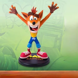 New 20cm Crash Bandicoot Anime Figure Game Peripherals Cute Big Eyes Model Room Decoration Collection Birthday Gifts Toys Kids