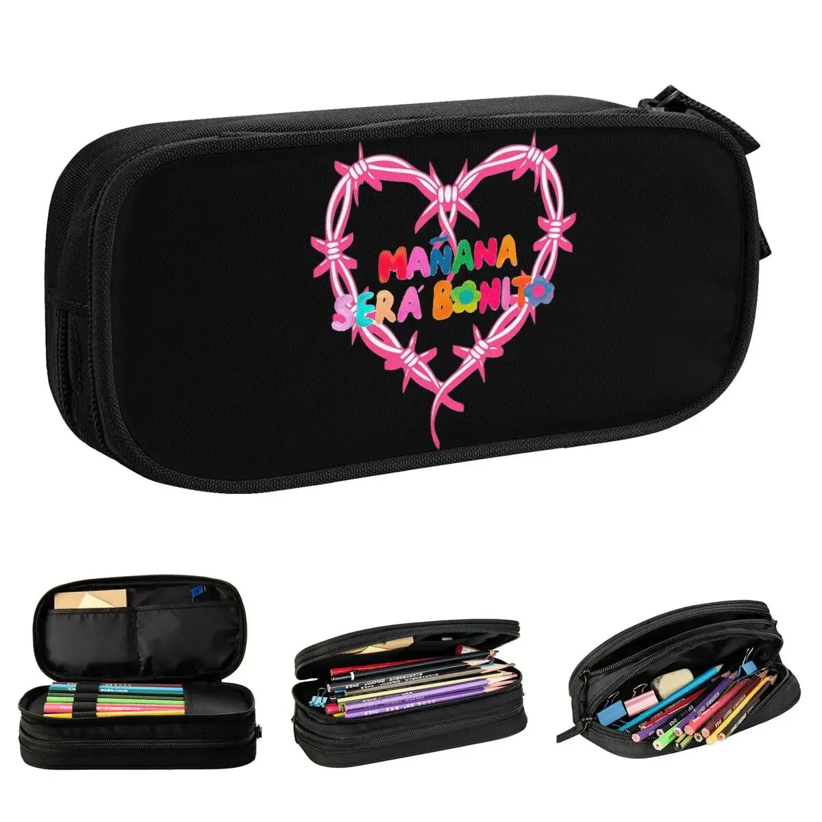 

Manana Sera Bonito Sirenit Karol G Pencil Case Lovely Pen Bag Student Large Storage School Supplies Cosmetic Pencil Box