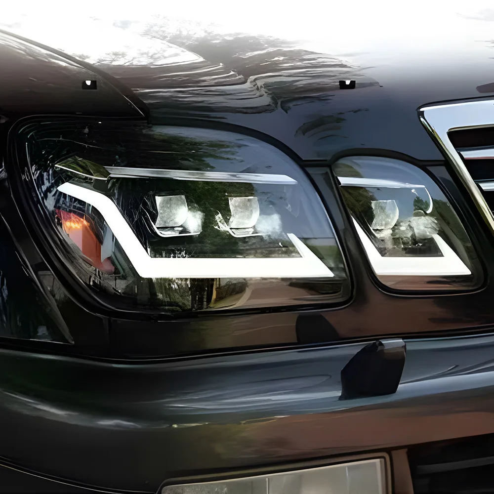 

For Lexus LX470 1998-2007 Car Front Lamps，Auto Back Lamps Assembly Upgrade LED Dynamic Projector Lens，Car Taillights Accessories