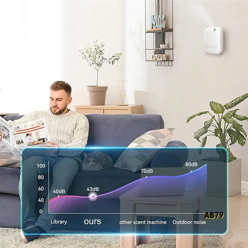 Máquina de aire aromático, difusor de aceites esenciales para uso comercial y hotel, difusor de aire frío sin agua, enchufe estadounidense