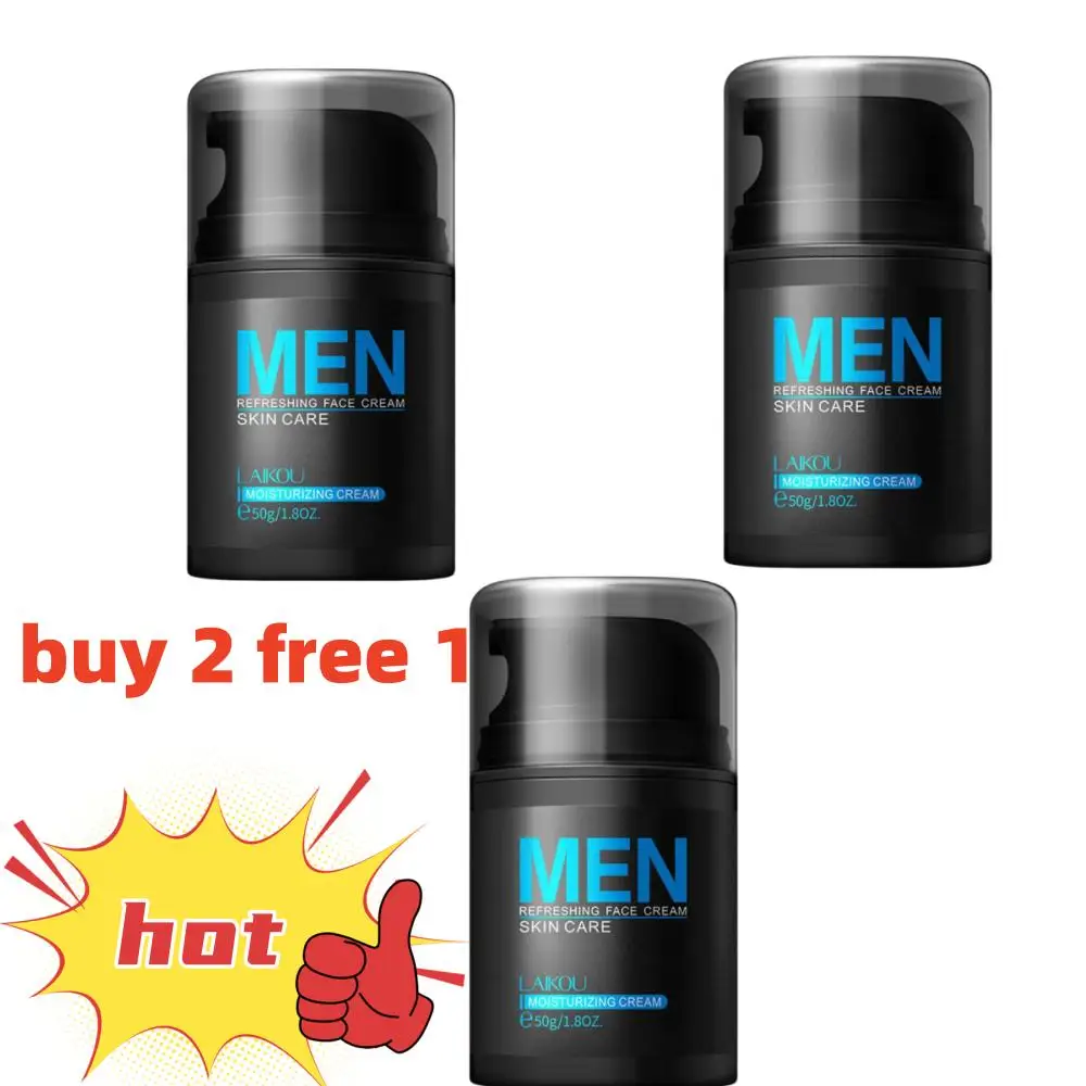 

3PCS Face Moisturizing Cream Remove Redness Oil Control Improve Brightening Reduce Fine Lines Man Collagen Facial Care Lotion