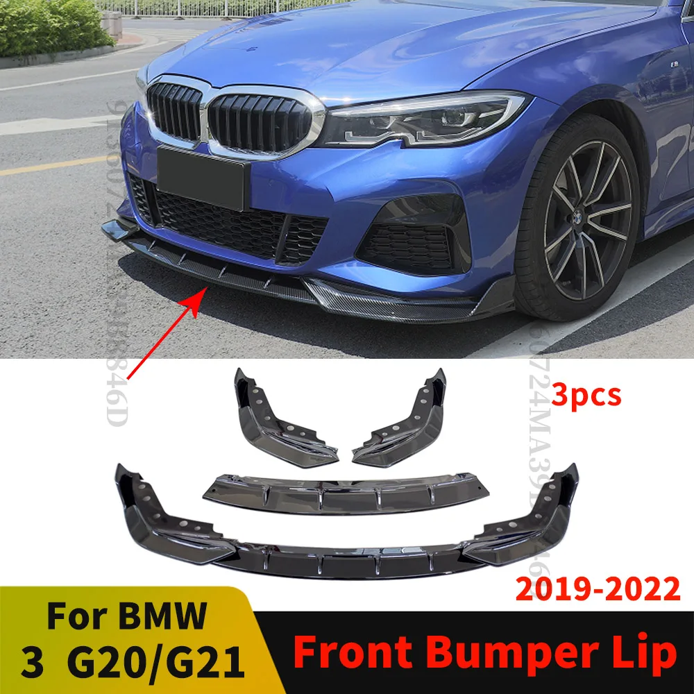 

Front Bumper Lip Chin Diffuser Modified Facelift Kit For New BMW G20 G21 G28 3 Series 2019 2020 2021 2022 M Sport Touring Tuning