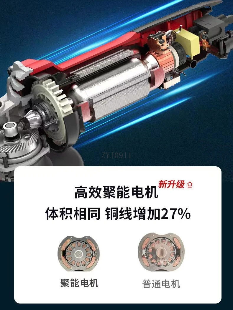 Ruiqi ของแท้เครื่องบดมุม Fine Handle เครื่องบดเครื่องบดมือเอวเล็กบดขัด