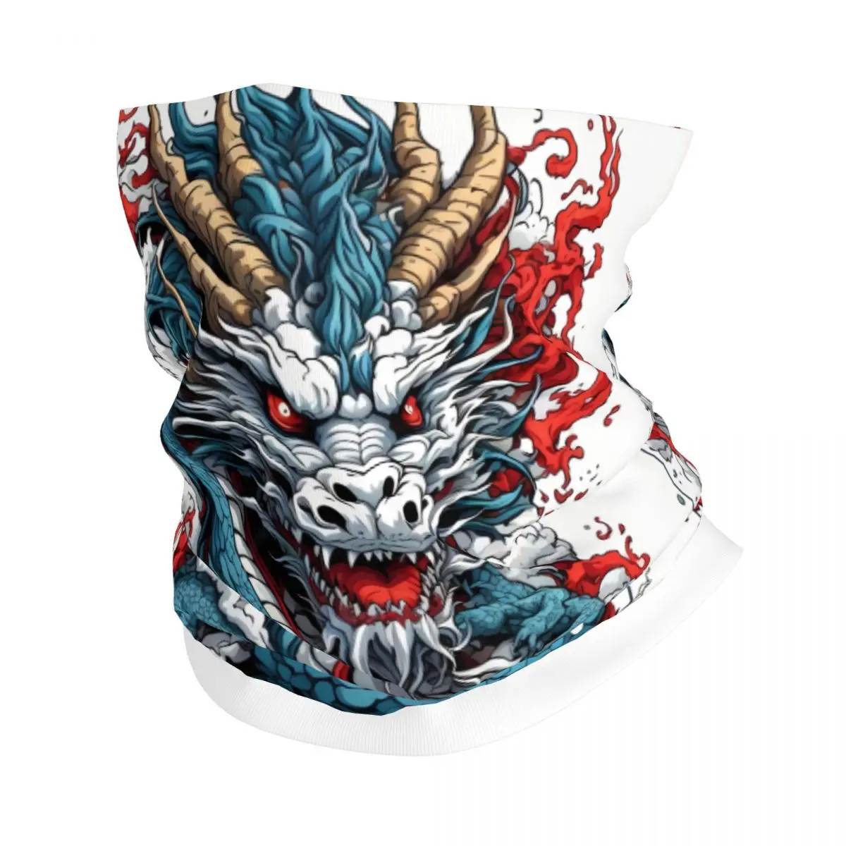 Dragon Scarf Neckerchief Neck Face Mask Polyester