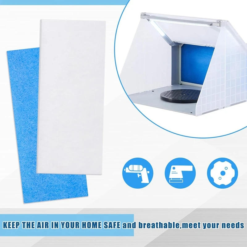 20Pc Filter Paint Booth Filters Spray Booth Replace Filter For Airbrushing Compatible With Master/Paasche/Sky Enterprise