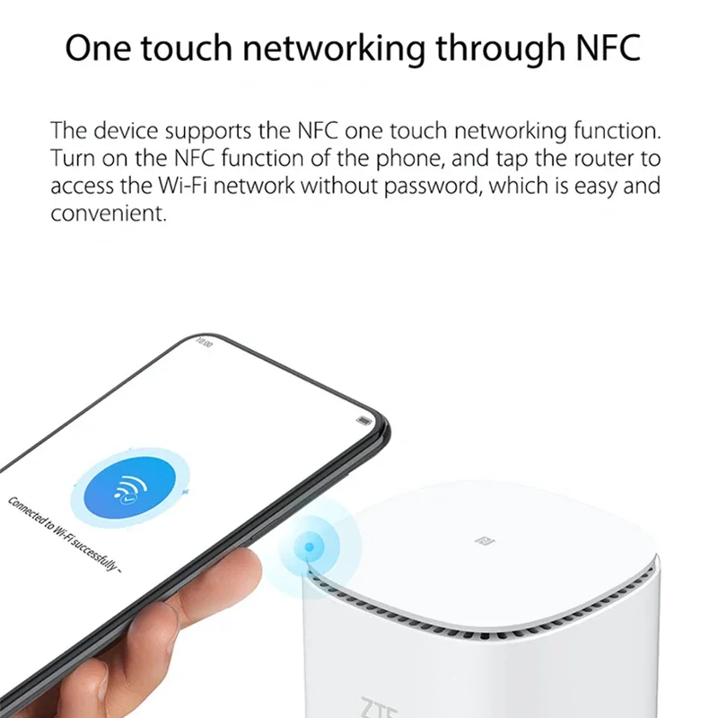 ZTE MC888 PRO 5G Indoor CPE Router 5400Mbps Wi-Fi 6 Wireless Signal Amplifier With SIM Card Slot Antenna Gain Up to 10dBi